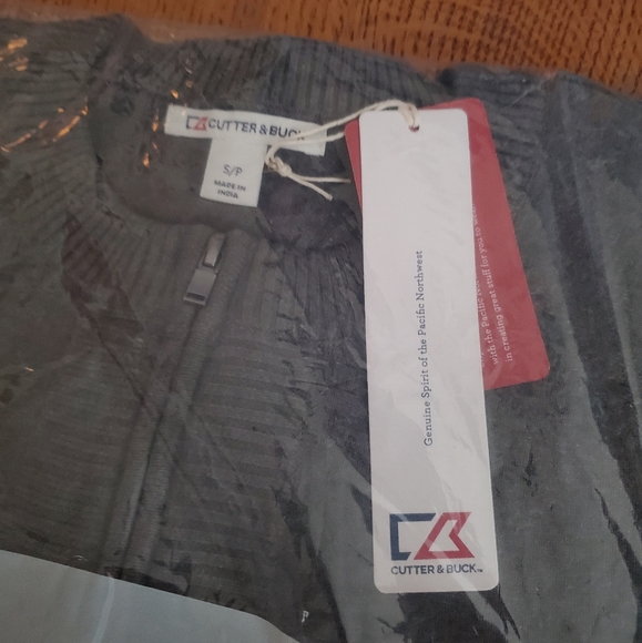 Cutter & Buck Broadview Cardigan - Charcoal Grey - Picture 7 of 8